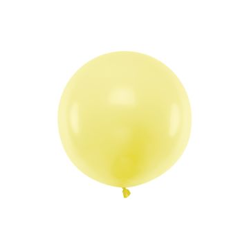 Pastel Gul Ballon - 60 cm 