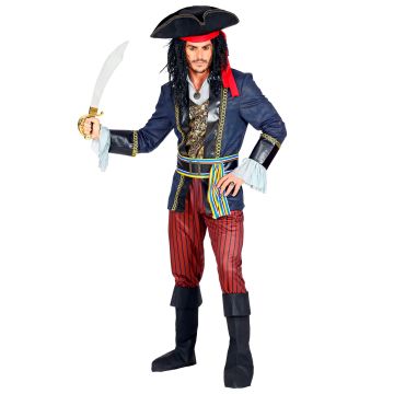 Detaljeret piratkaptajn kostume til herrer