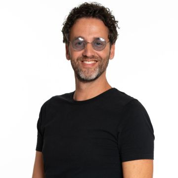 Runde Lennon solbriller blå