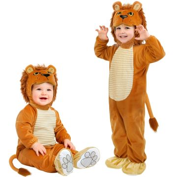 Løvekostume til baby i brun