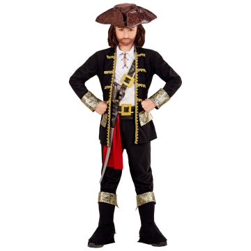 Detaljeret piratkaptajn kostume til drenge