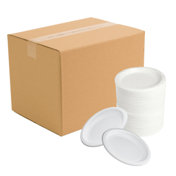 Ø22 cm dyb tallerken 250x plastik genanvendelig