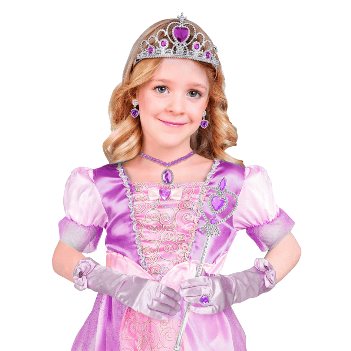 Lilla prinsesse sæt til børn - 6 dele