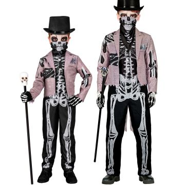 Skeletbrudgom kostume til drenge