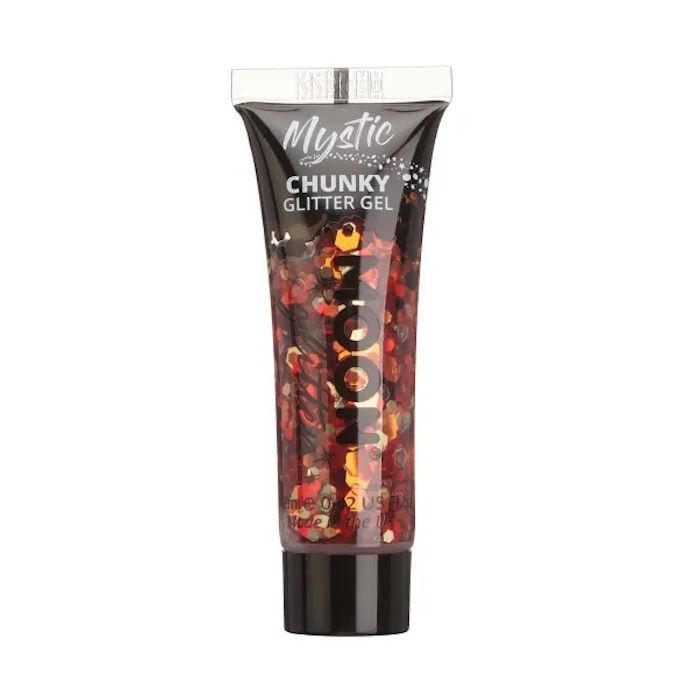 Holografisk chunky glitter gel bronze Moon Creations - 12 ml