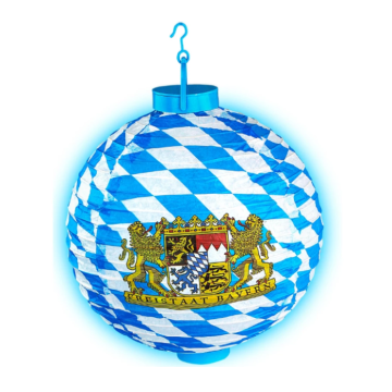 Oktoberfest lanterne med LED - 30 cm