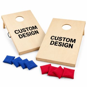 Custom design Cornhole sæt 90x60 - Inkl. 8 kasteposer
