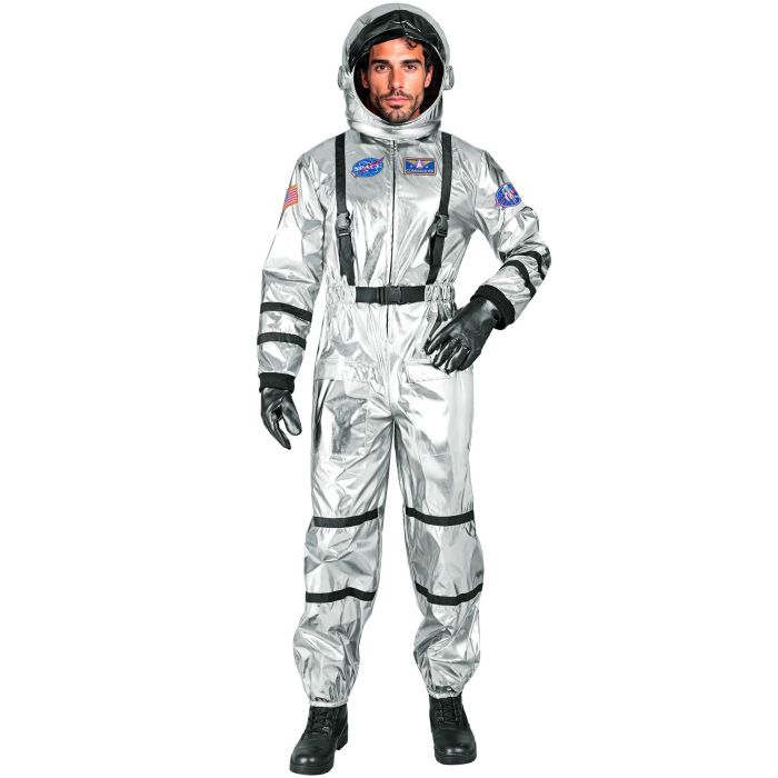 Sølv astronautkostume til herrer