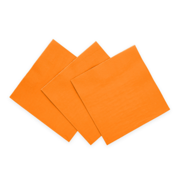 Orange servietter 20x - 33x33cm