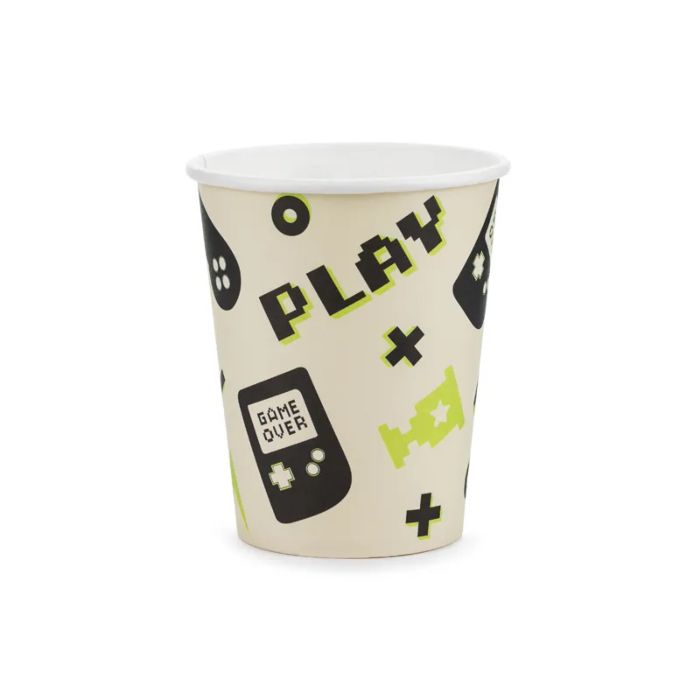 Papkrus med gamer motiver 6x - 220 ml