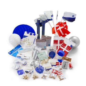 Blå Student Pynte pakke Deluxe 