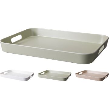 Rektangulær serveringsbakke med greb 41x31 cm