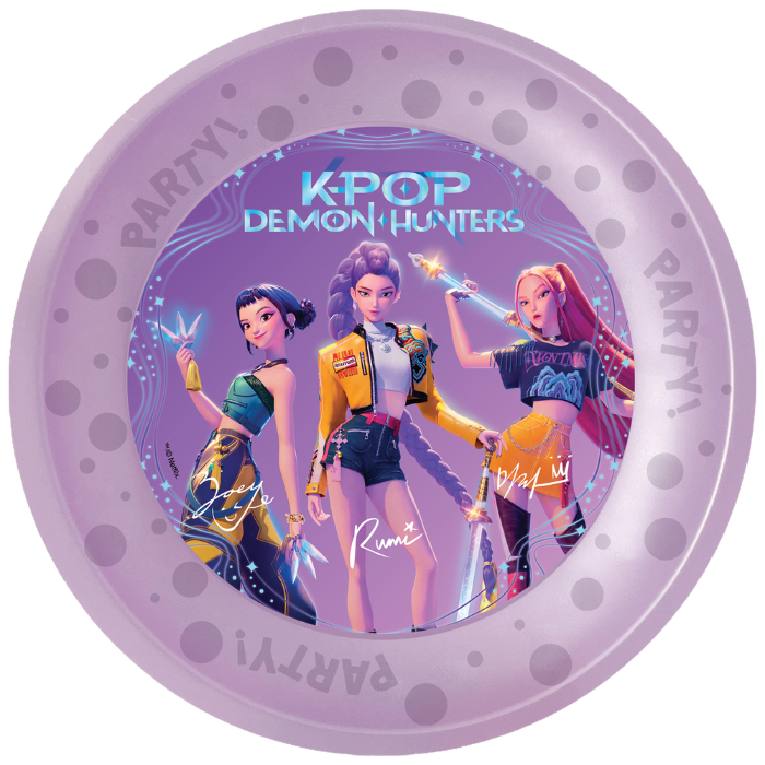 K-Pop Demon Hunters genanvendelige tallerkener 21 cm - 4x