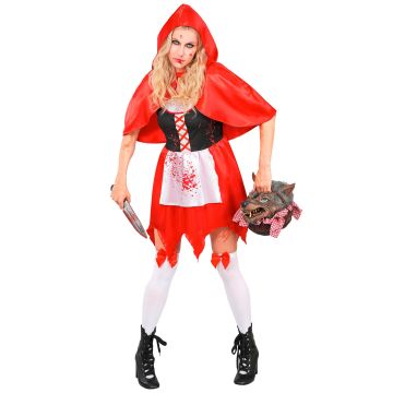 Zombie rødhætte kostume til dame