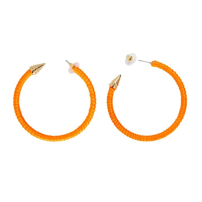 80'er Øreringe hoops orange