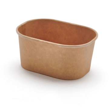 250 ml pap skål 50x engangs rektangulær