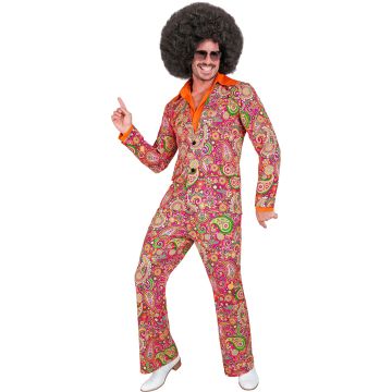 Paisley-jakkesæt kostume i pink
