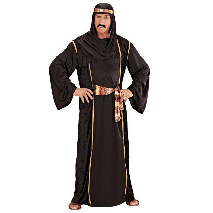 Sort sheik-kostume til herre