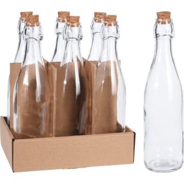 Glasflaske med korkprop, 500 ml
