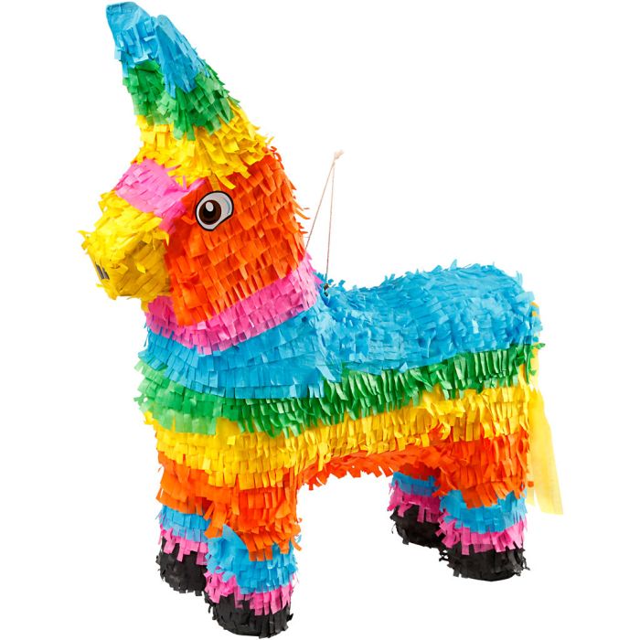 Piñata Æsel Fiesta 60x40 cm flerfarvet 