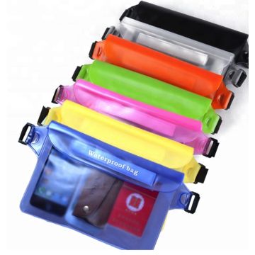 Gennemsigtig vandtæt bæltetaske - 17x22 cm