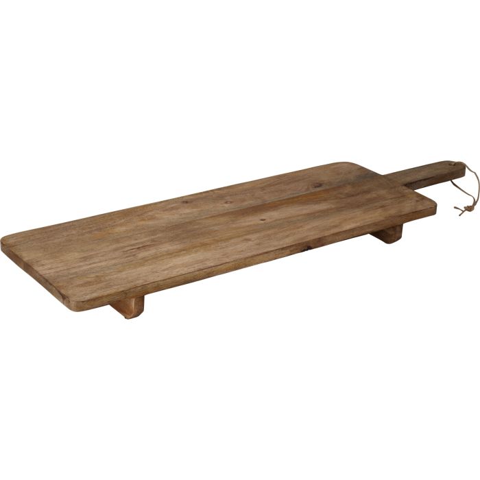 Serveringsbræt i mangotræ på 2 ben ca. 100 cm