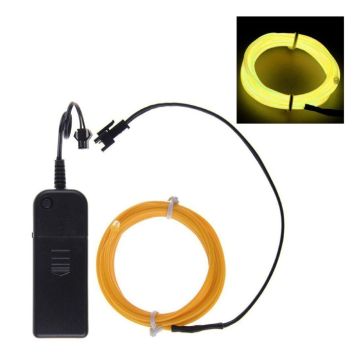 Neon LED ledning 5 m gul