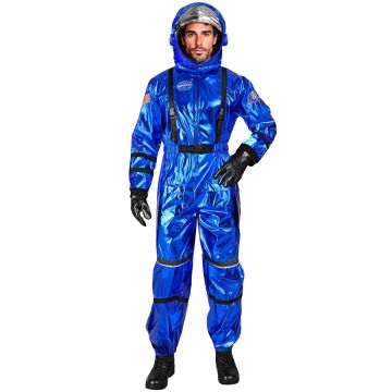 Blå astronautkostume til herrer