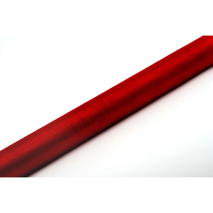 Organza Bordløber Rød - 9 Meter