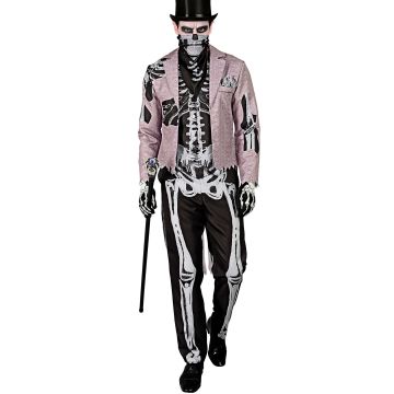 Skeletbrudgom kostume til mænd