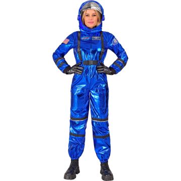 Blå astronautkostume til damer