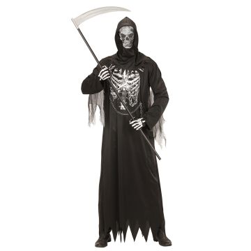 Grim Reaper kostume med kæde til herrer