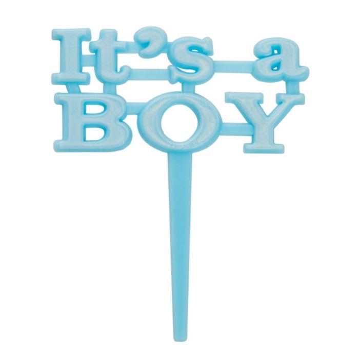 Its a boy kagedekoration blå 8x