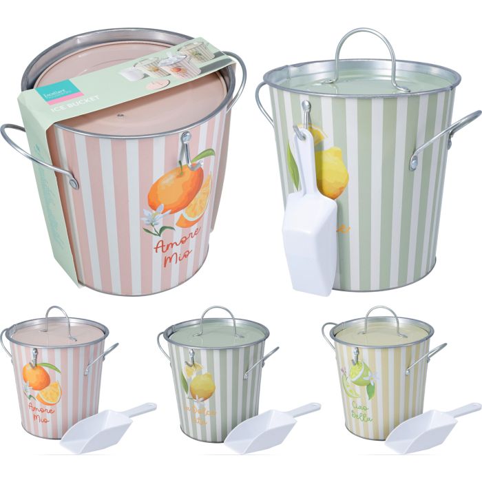 Isspandsæt 3 dele med låg og plastspand