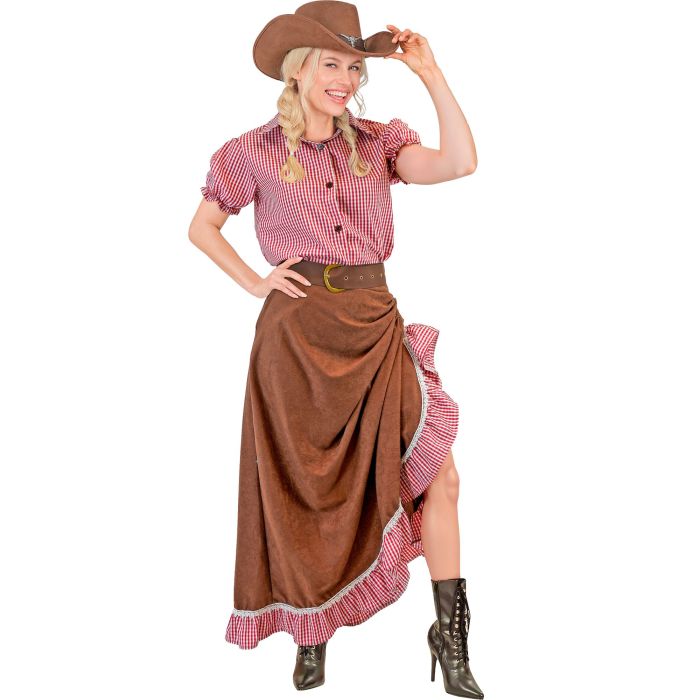 Cowgirl kostume til damer - 3 dele