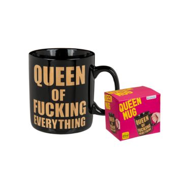 Kop queen of fucking everything 13x10 cm