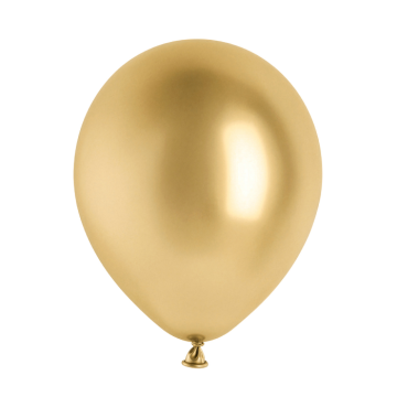 Strong guld chrome balloner 10x - 30 cm