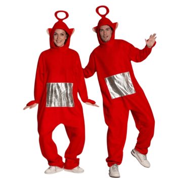 Rød teletubbie kostume - unisex