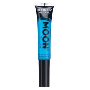 Neon UV mascara intens blå, Moon Creations - 15 ml 
