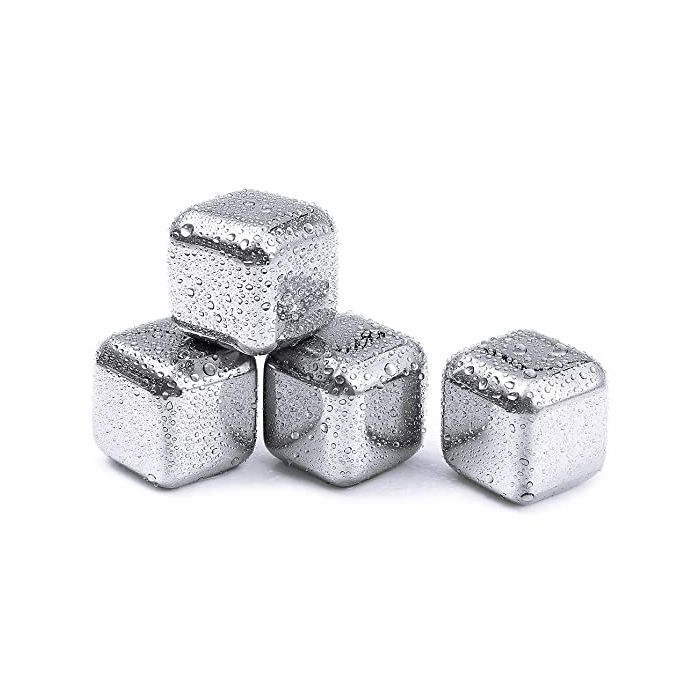 Stål isterninger 4x - 2,7x2,7x2,7 cm