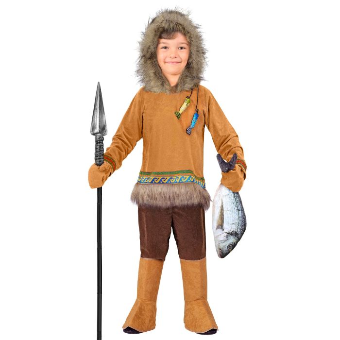 Eskimo kostume til drenge - 4 dele