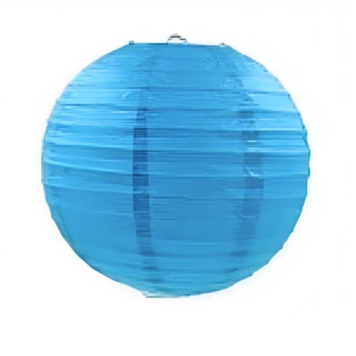 Blå papir lanterne 40 cm