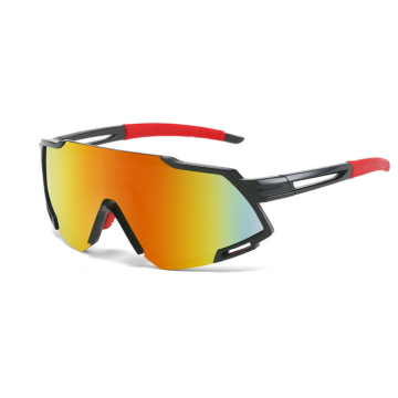 Sports solbriller rød spejlrefleks – onesize