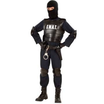 SWAT politi kostume til børn
