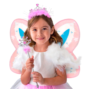 Tryllestav sæt med tiara til børn