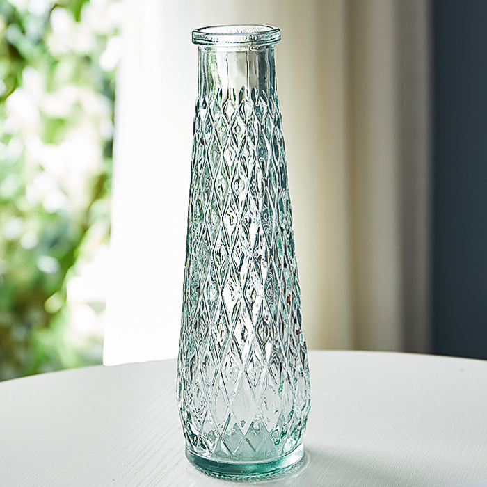 Vase diamant glas - 22 cm