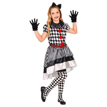 Klassisk harlekin-kjole til piger