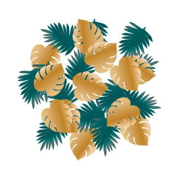 Monstera og palme konfetti - 14 g