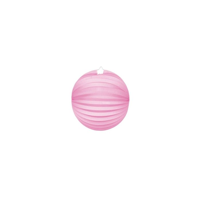 Rund papir lanterne pink -  Ø25 cm