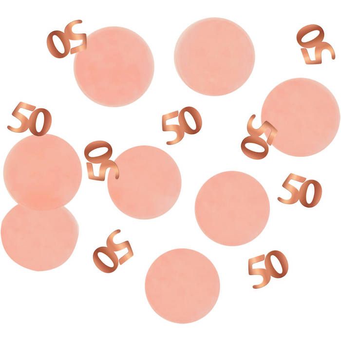 50 års fødselsdag konfetti Rosa - 25 g